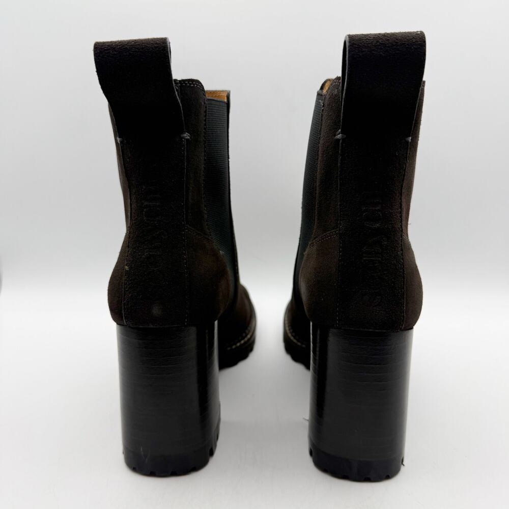 See by Chloe Womens Mallory Ankle Boot EU 37.5 US 7.5 Grey Calf Suede NIB - Picture 10 of 13